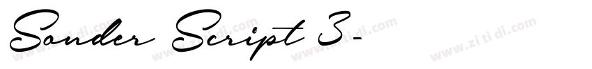 Sonder Script 3字体转换